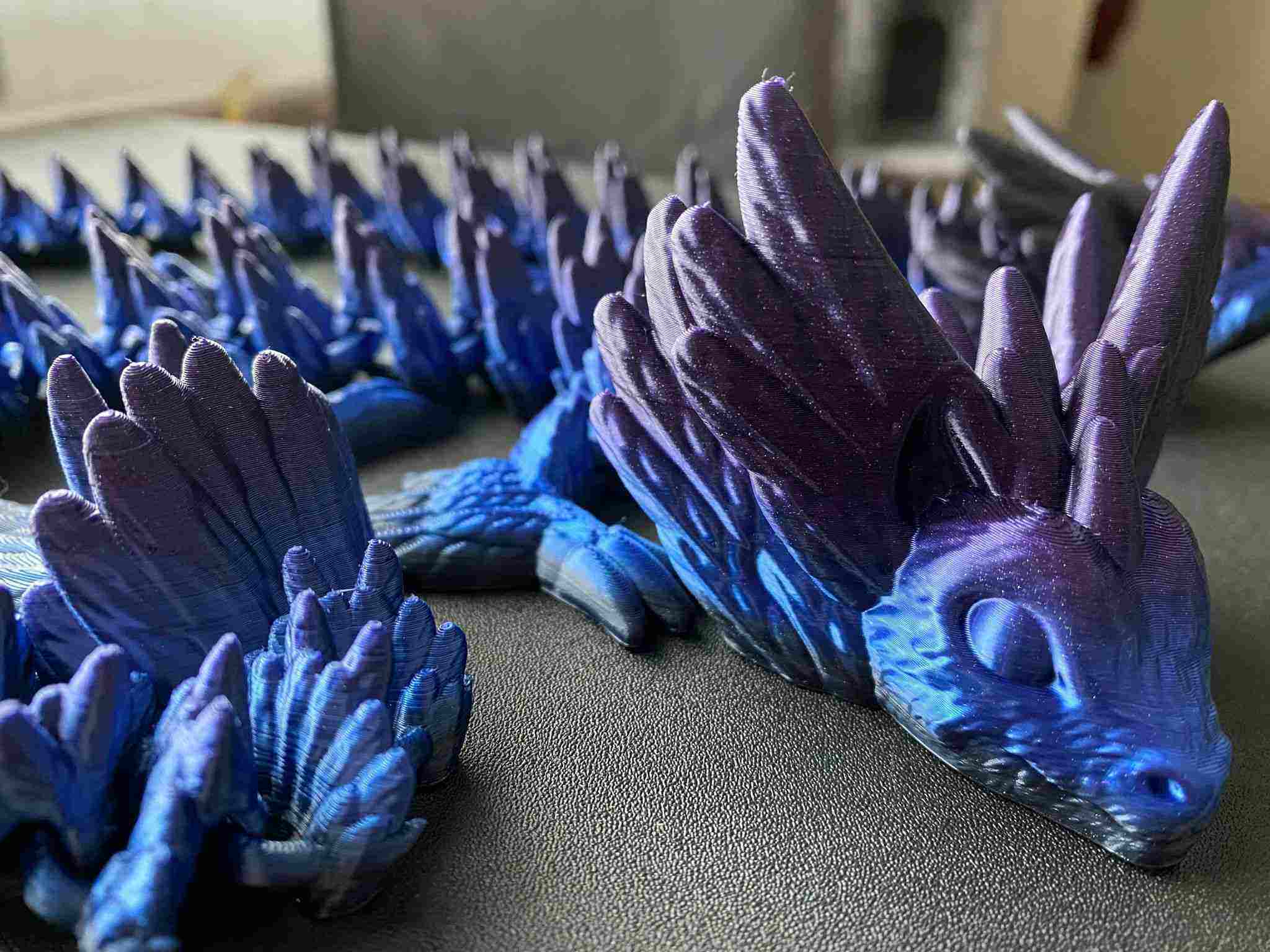 SIKENHO 3D Printer Filament, Blue Green Purple PLA Filament Tri-Color