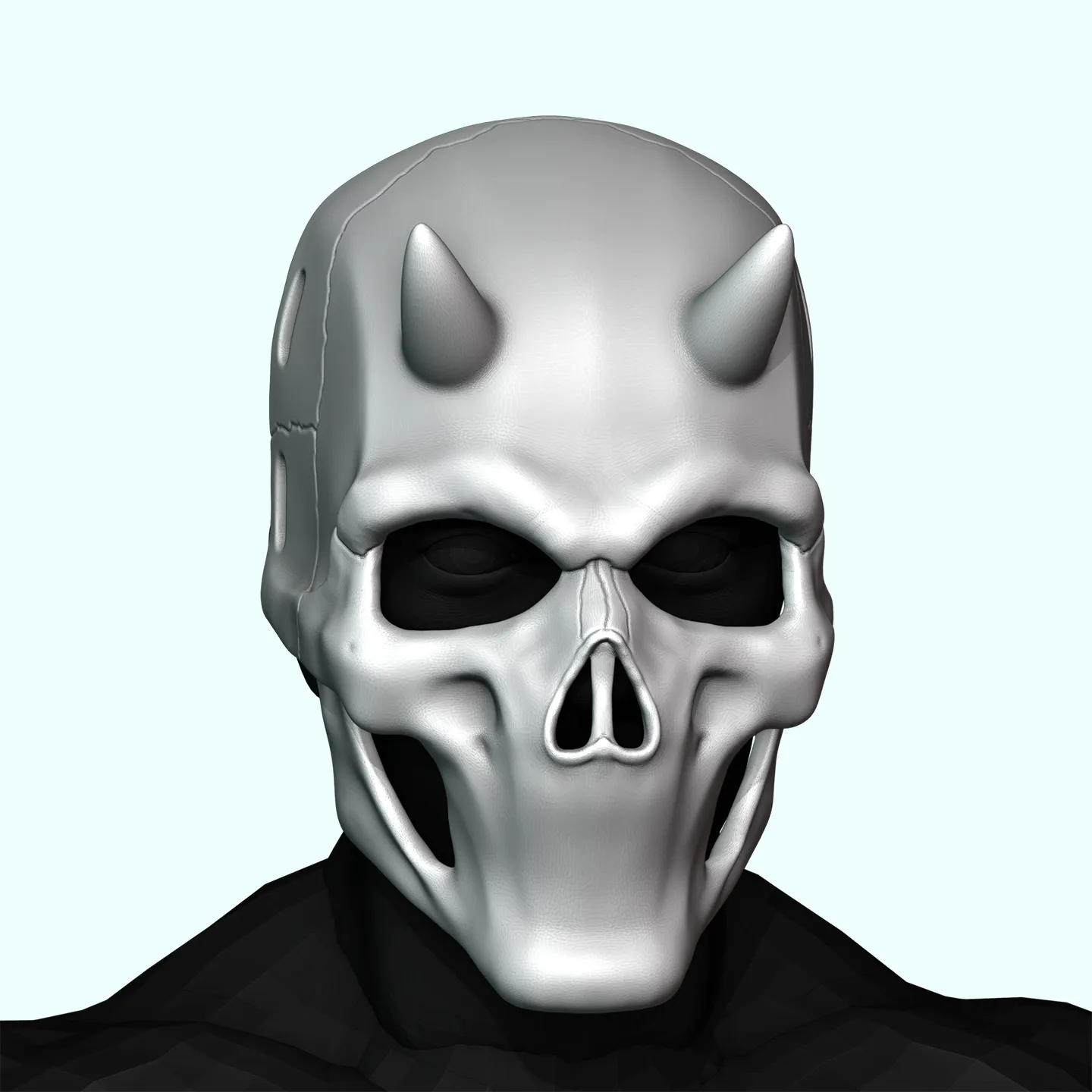 Mouthless Skull Mask 3D print model