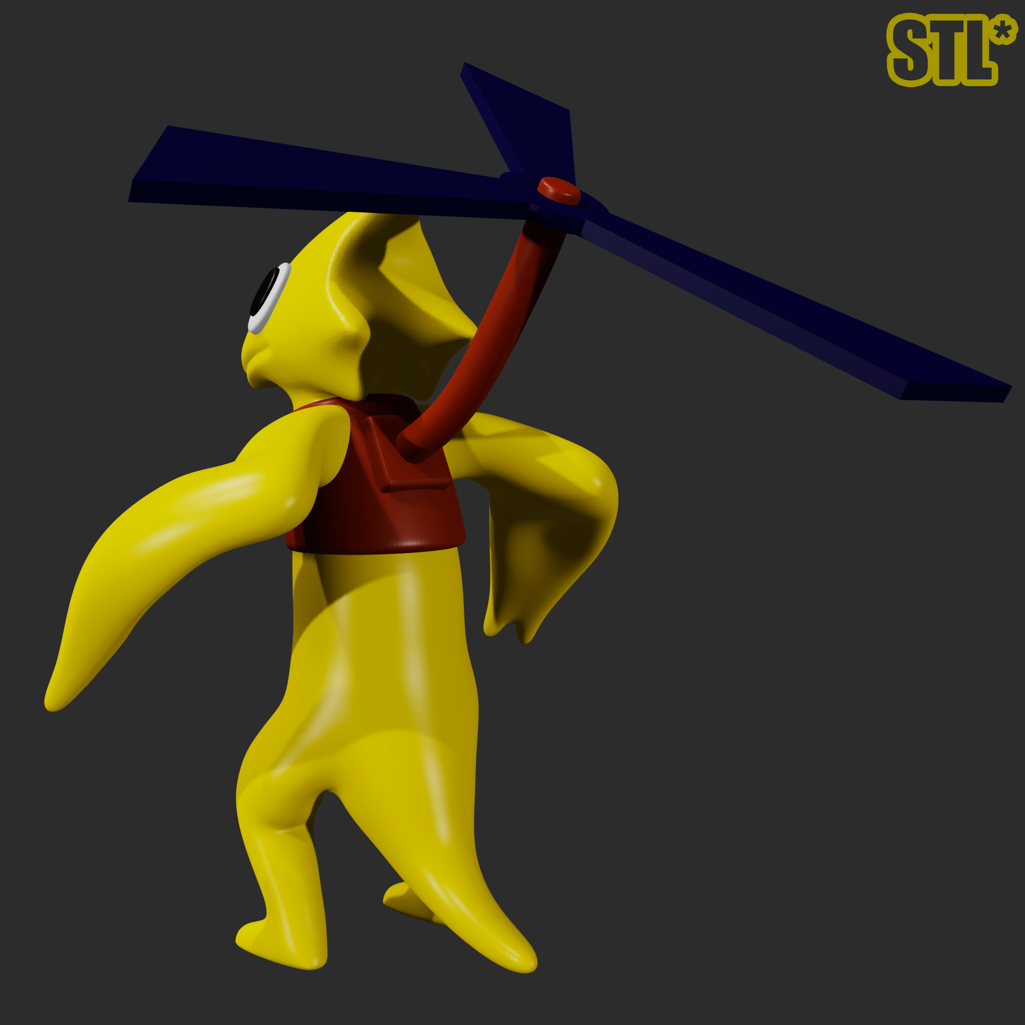 STL file RED FROM ROBLOX RAINBOW FRIENDS