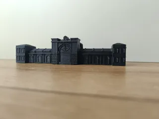 Retro train station