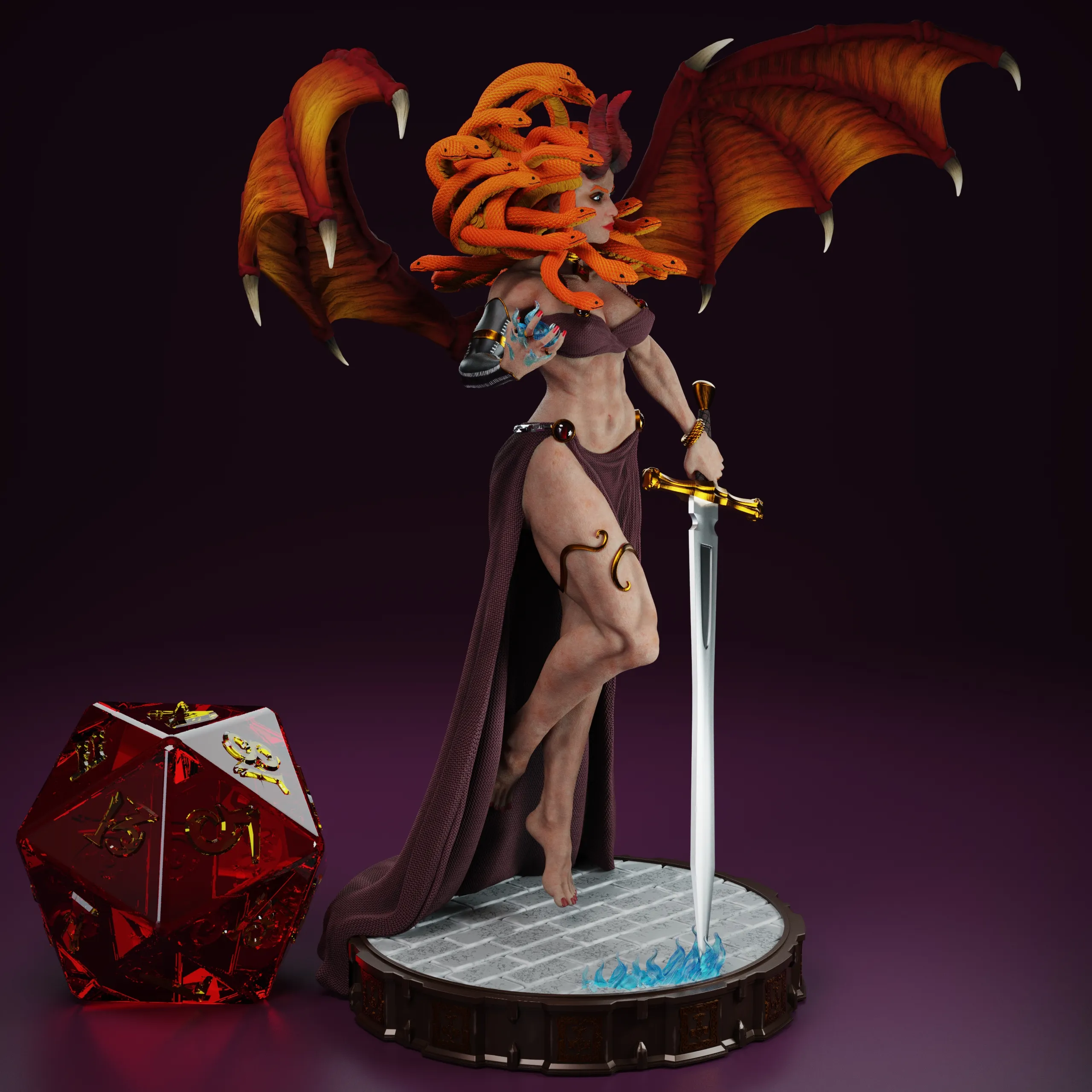 Succubus Medusa - Tabletop game miniature