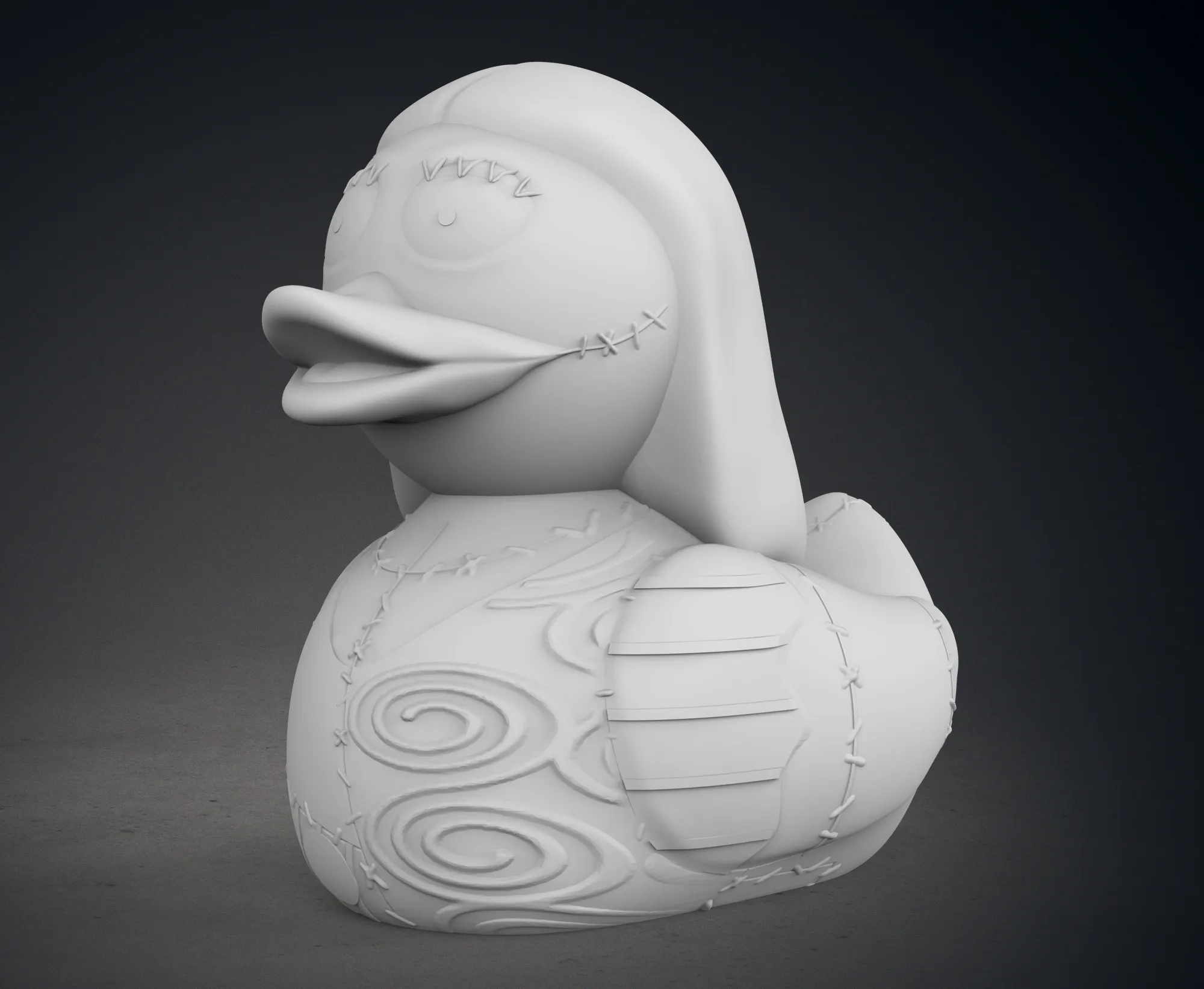 Cute Jack and Sally Skellington Rubber Ducks