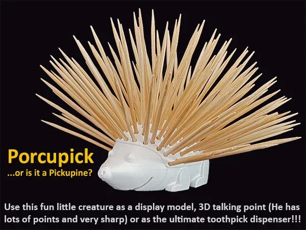 Porcupine toothpick holder.