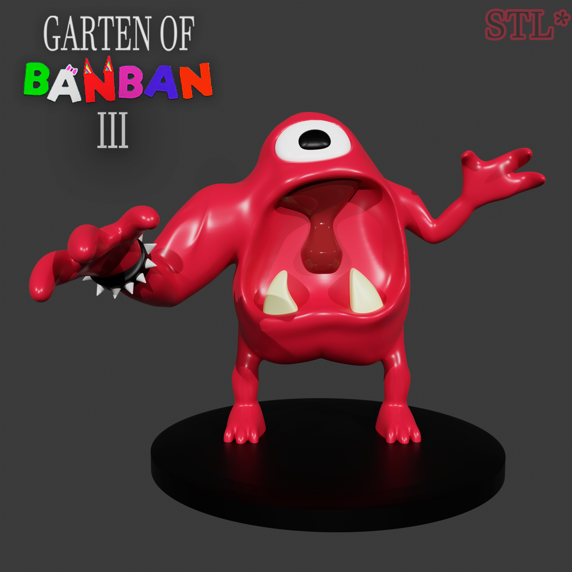 Garten Of Banban 2 Red Monster - Download Free 3D model by