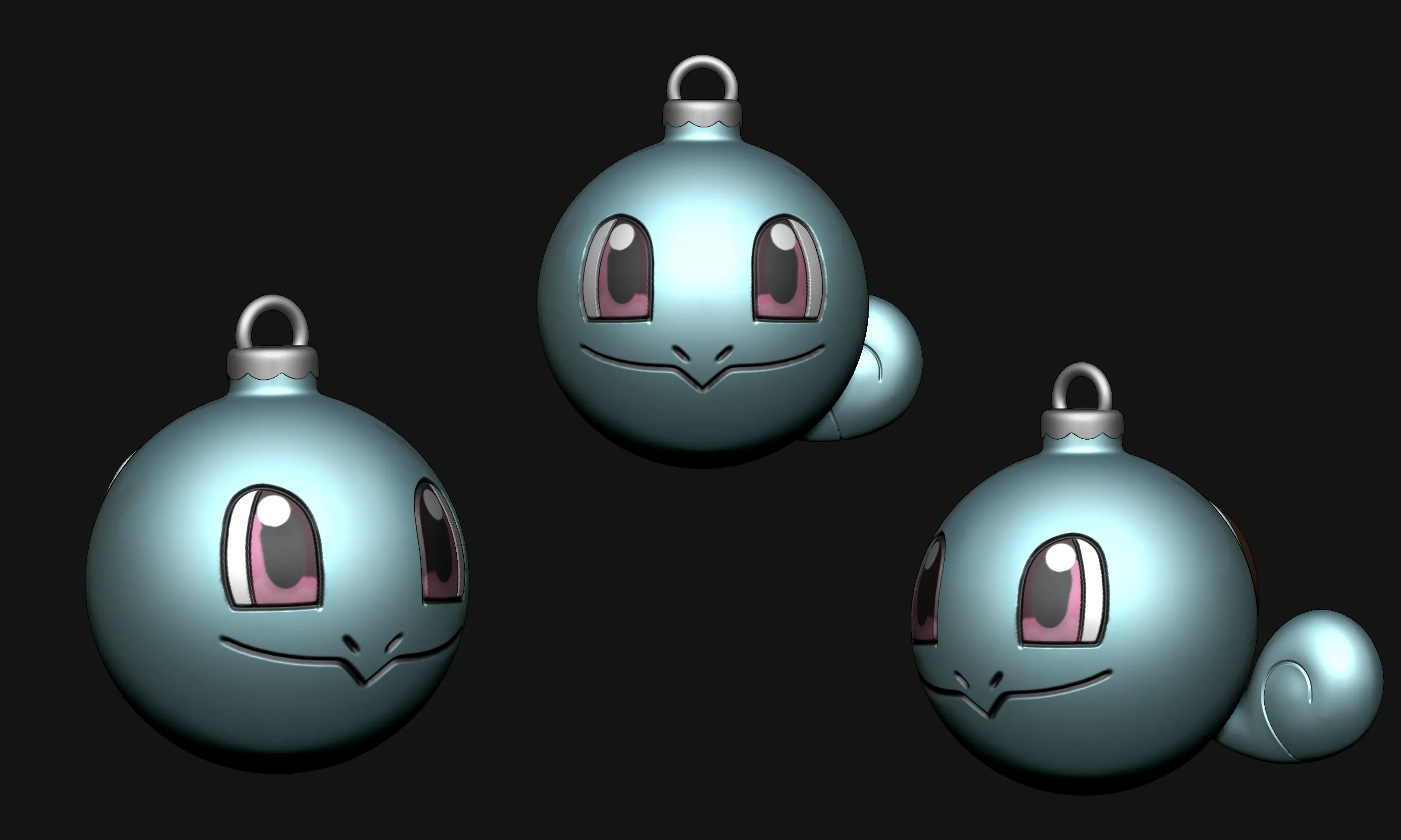 Pokemon - Ornament Charmander, Squirtle and Bulbasaur