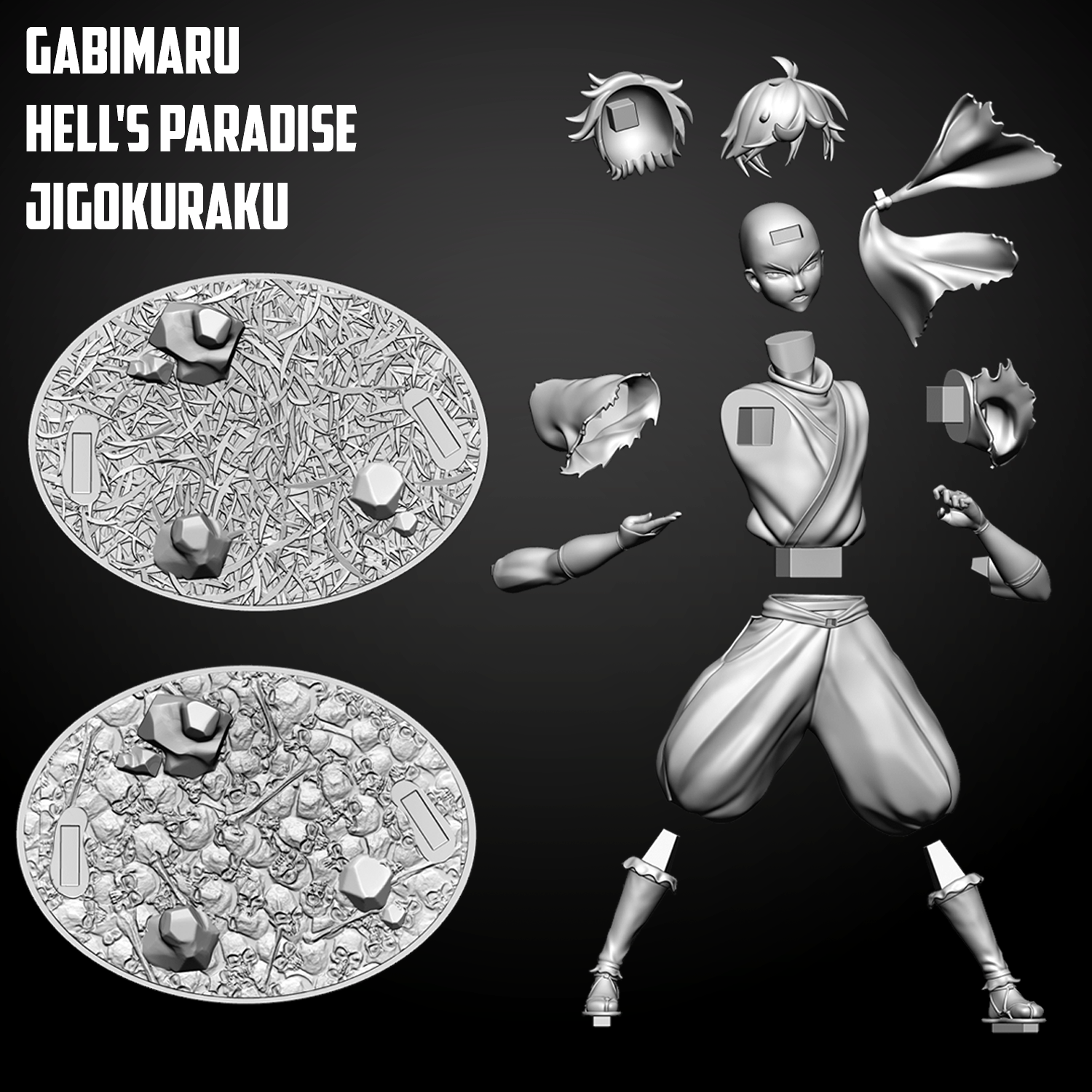 Gabimaru / Jigokuraku | 3D models download | Creality Cloud