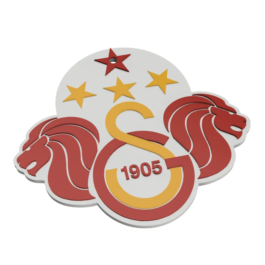 galatasaray logo duvar süsü masa üstü