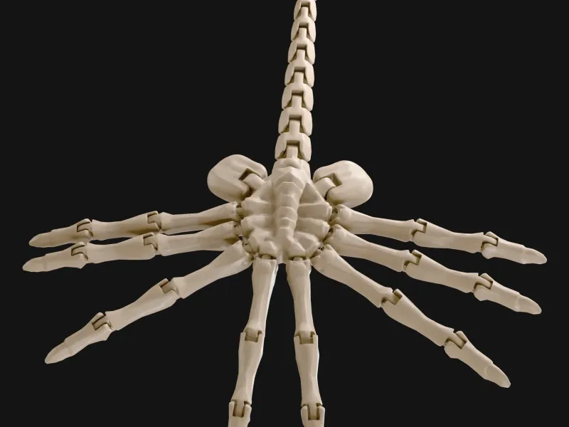 Arte de Fã: Facehugger Alien Articulado