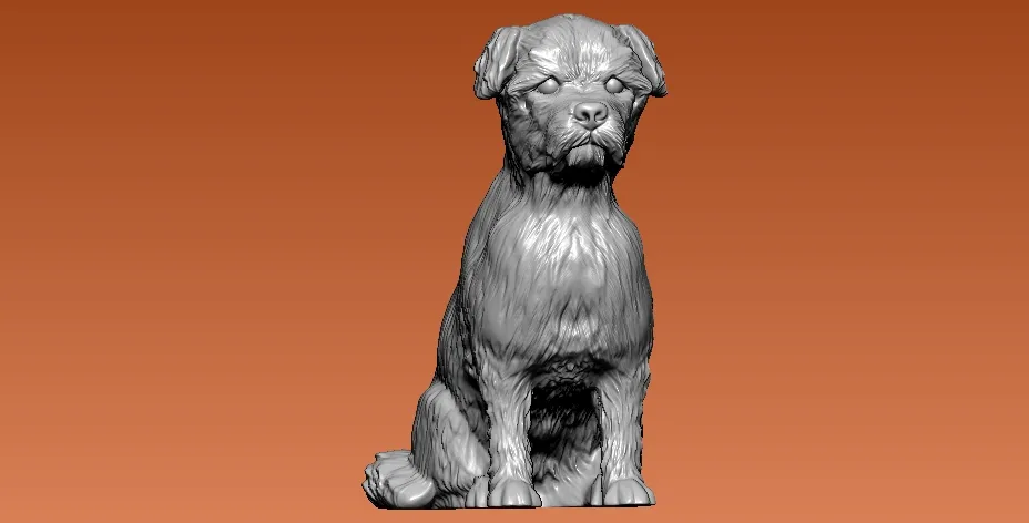 Giant french bulldog - statue - 3D print