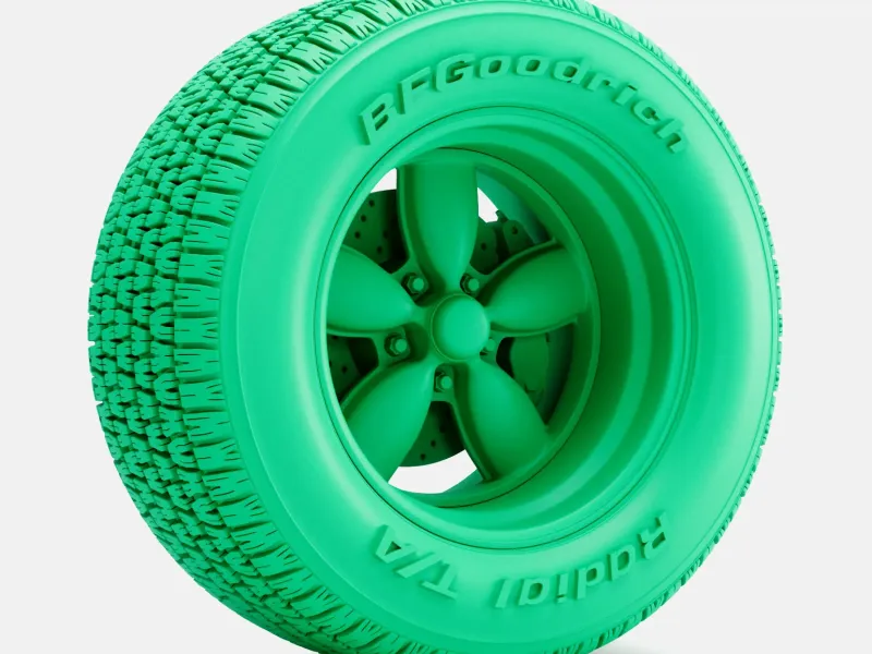 1/24 Scale, 15x10 Daisy Wheel, BFGoodrich Radial T/A Tire