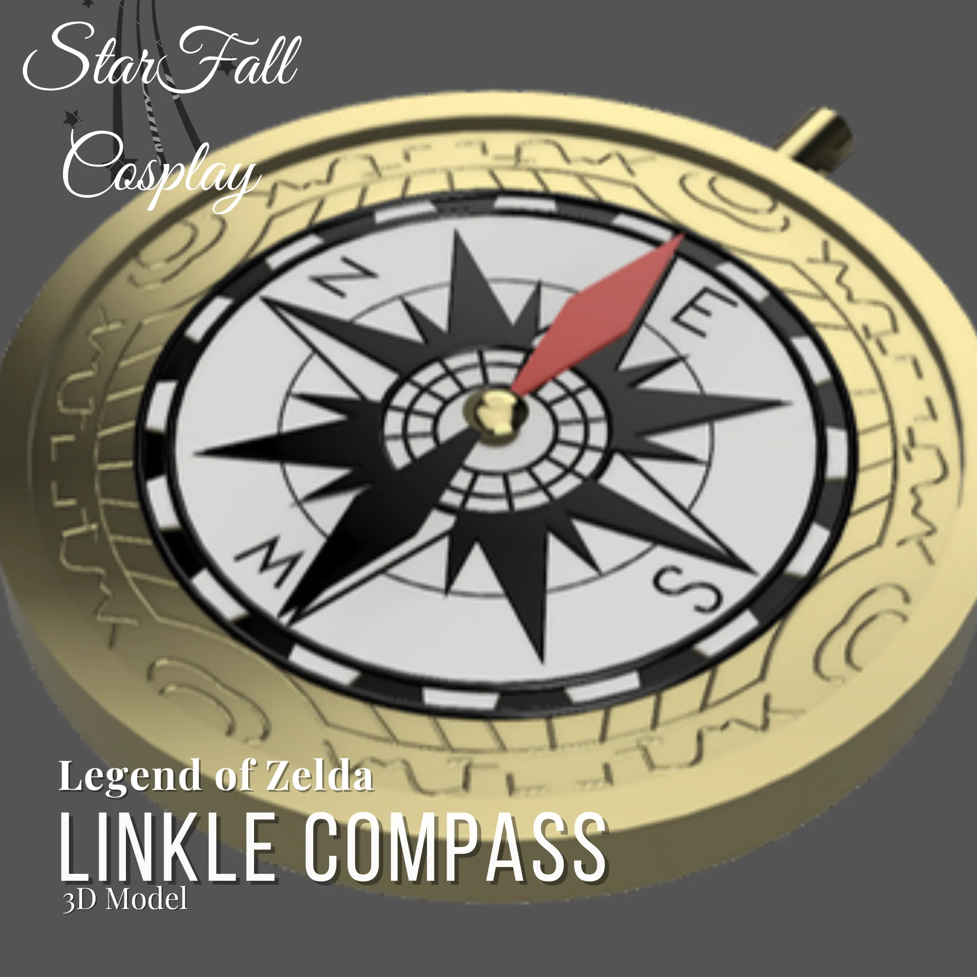 Linkle Compass 3D Model