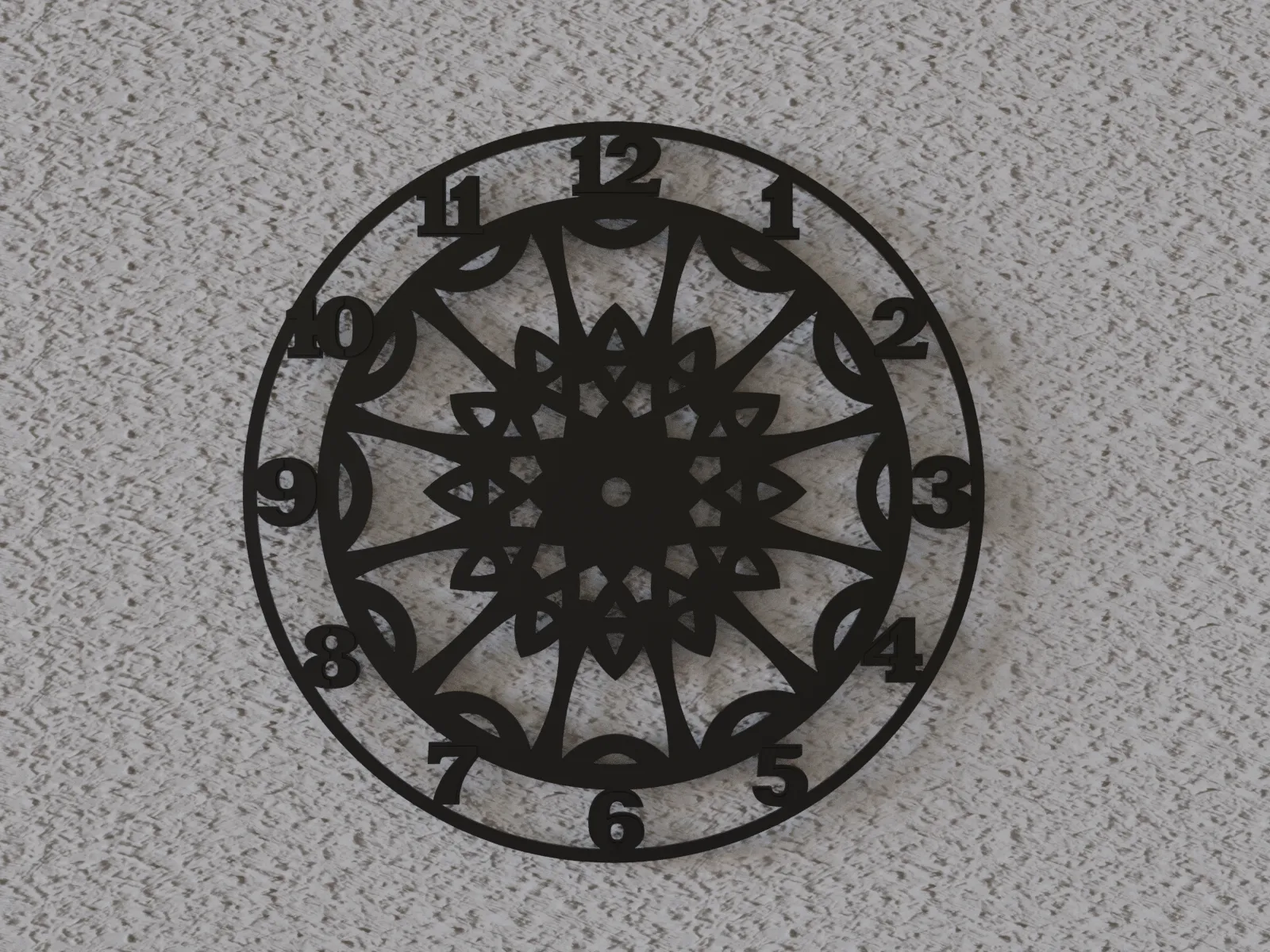 (FREE) mandala wall clock 4