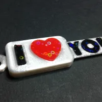 I LOVE YOU Keychain | Print-In-Place-1