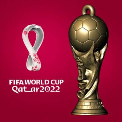 Qatar 2022 World Cup  Keychain 3d model