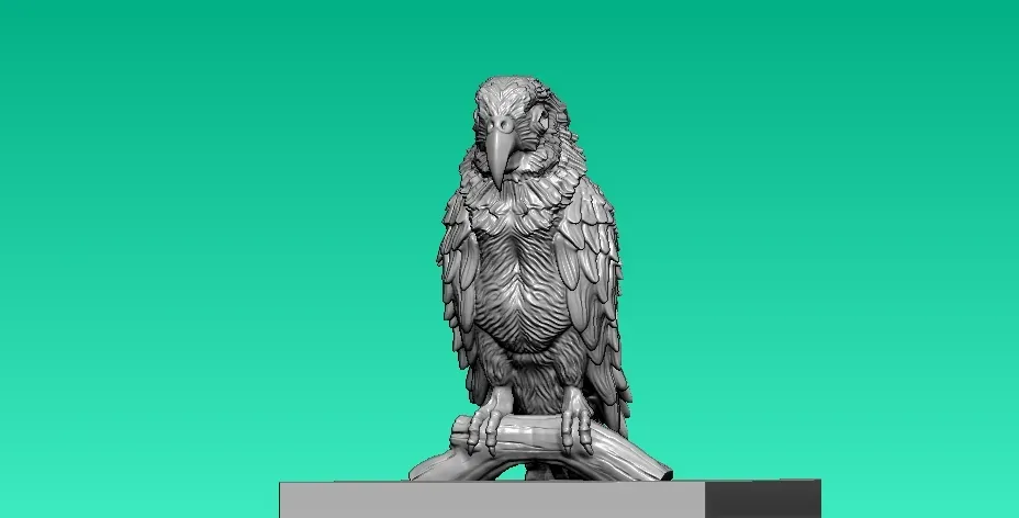 Forest parrot statue - 3D print