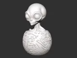 Gray Alien in Bowl-1