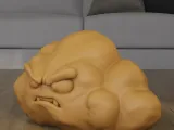 Angry Cloud STL Desk Shelf Decor Model-6