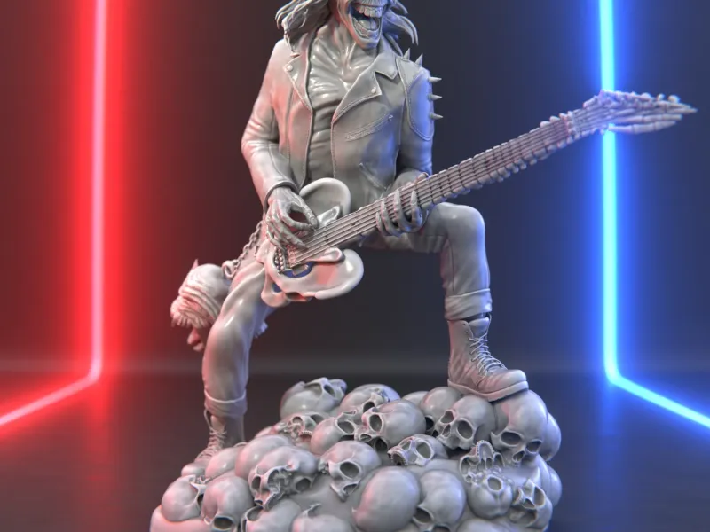 Eddie the Head: Iron Maiden Fan Art Sculpture