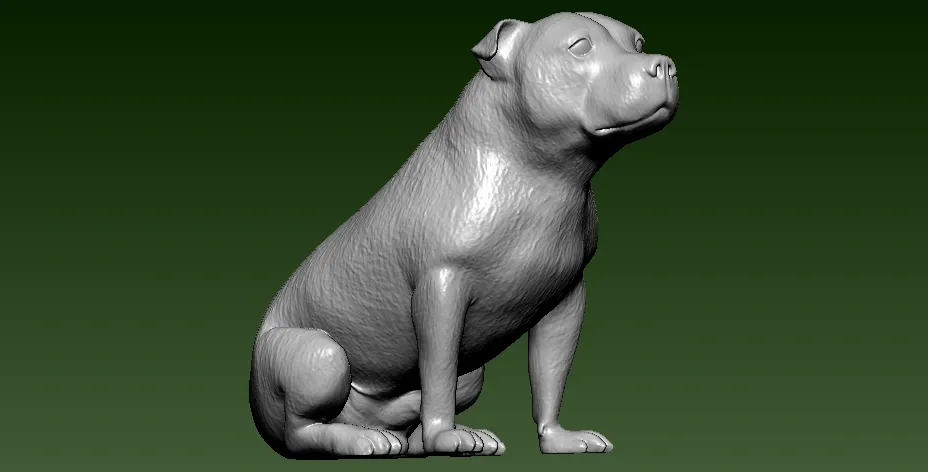 Hogan dog squats - 3D print - statue