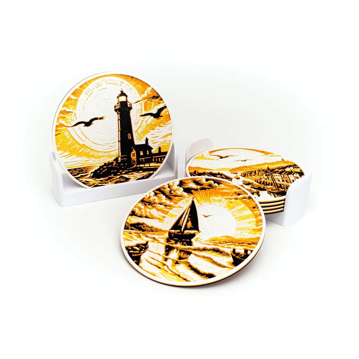 Coastal Village Coasters
