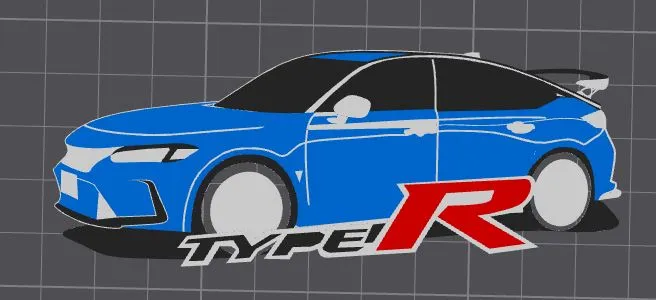 Archivos de impresora 3D | Archivo 3MF | car plate(FL5 CIVIC TYPE R ...