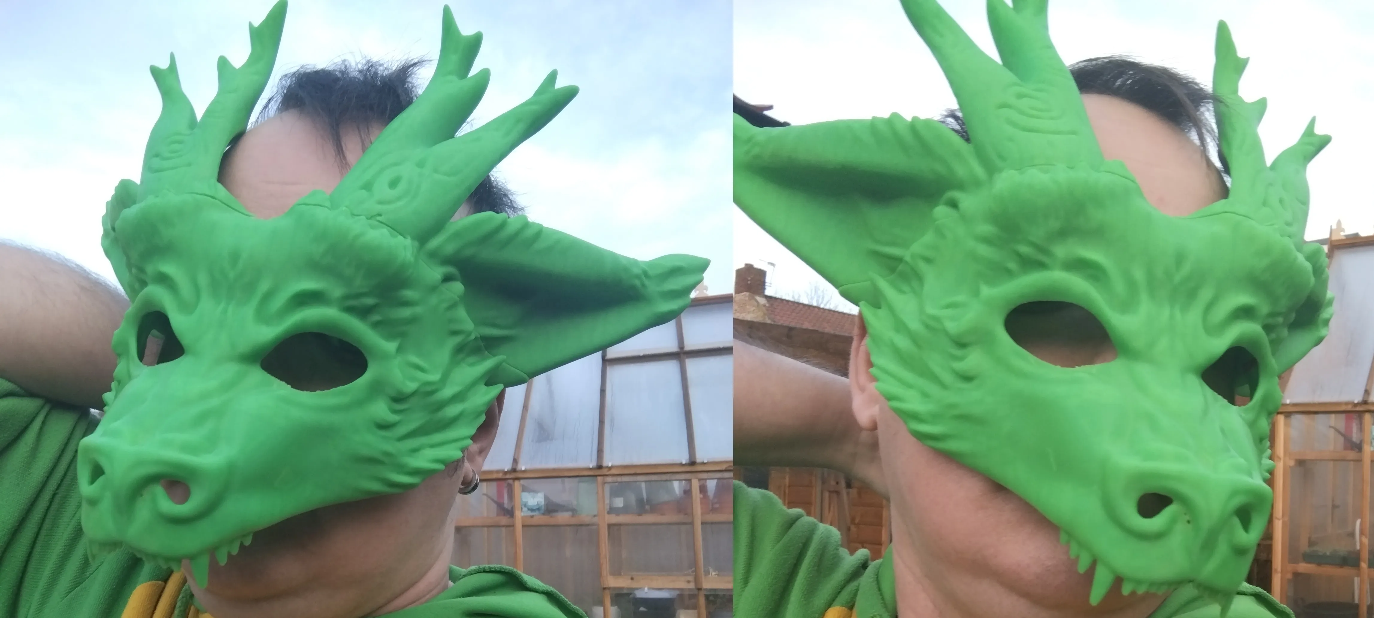 Maschere in maschera dell'Anno del Drago