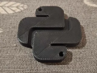 Python Logo Keychain