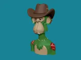 Post Malone 2 Bored Ape bust-2