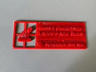 CHRISTMAS CARD + SANTA HAT KEYCHAIN