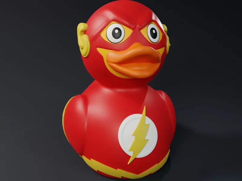 Cute The Flash Rubber Duck