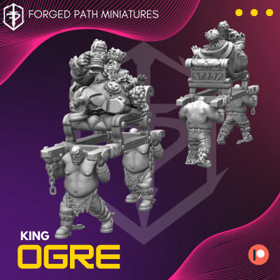 Ogre King on Throne 3d model