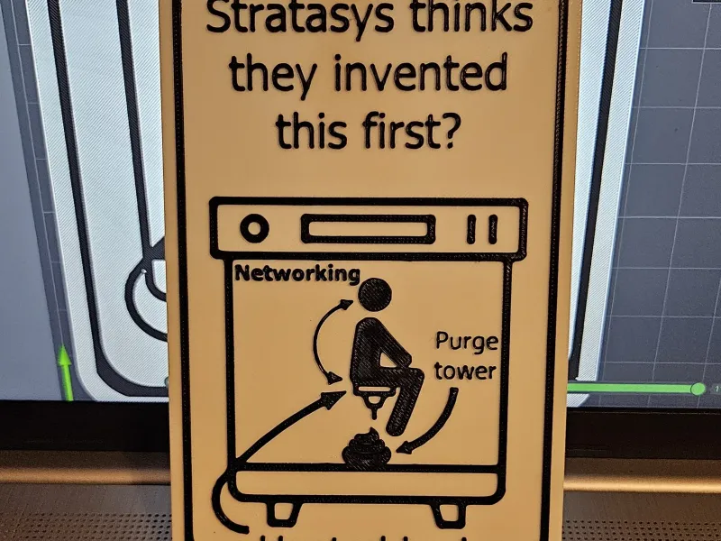 3D Printing Sign (just for the laughs)