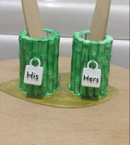 Bamboo Toothbrush Holder Set - His & Hers