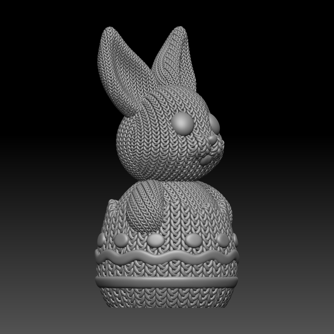 Knitted Easter Bunny | 3D models download | Creality Cloud
