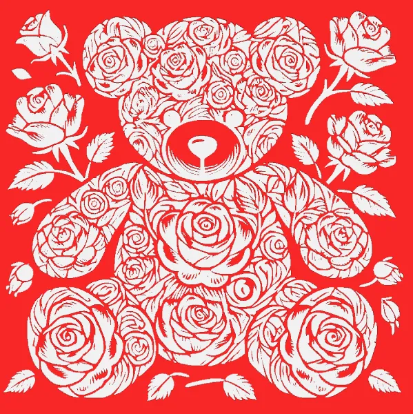 A Rose Teddy Bear Deco/Lamp the perfect Valentine’s Day gift