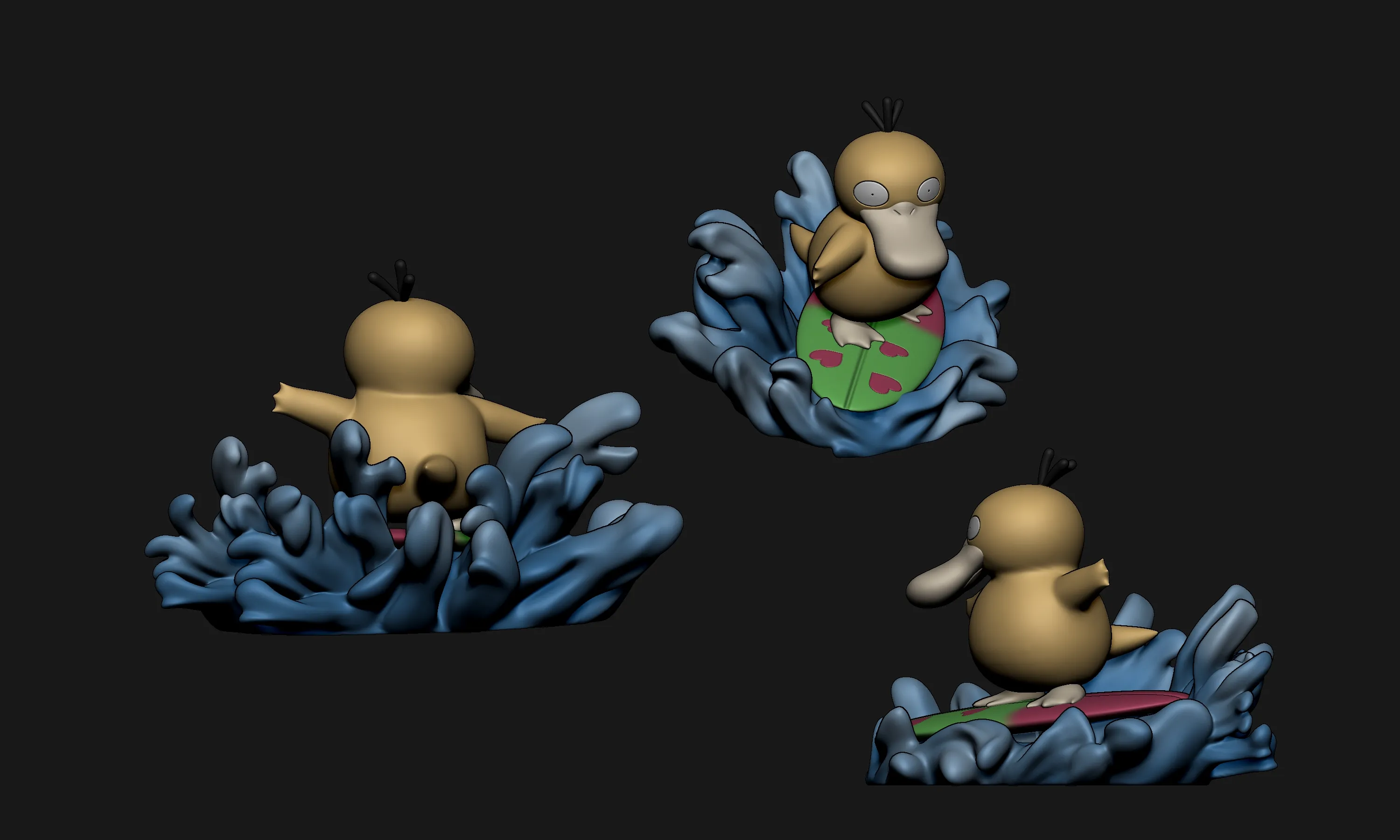 Pokemon - Surfing Psyduck