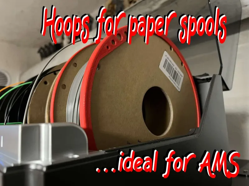 Hoops for filament paper spools Pro AMS