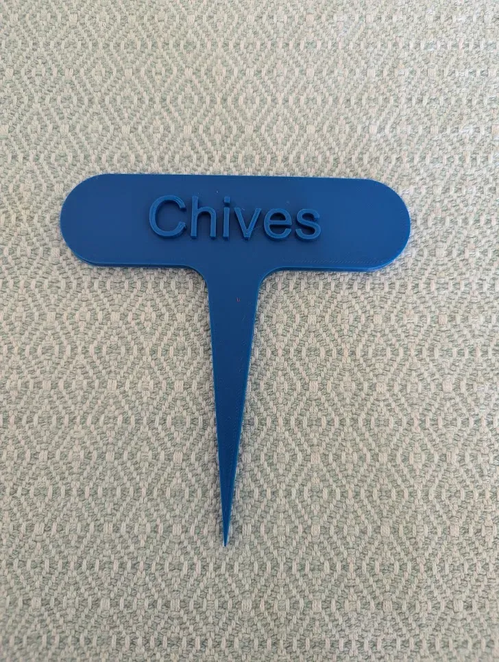 Chives Plant Marker / Stake / Stick