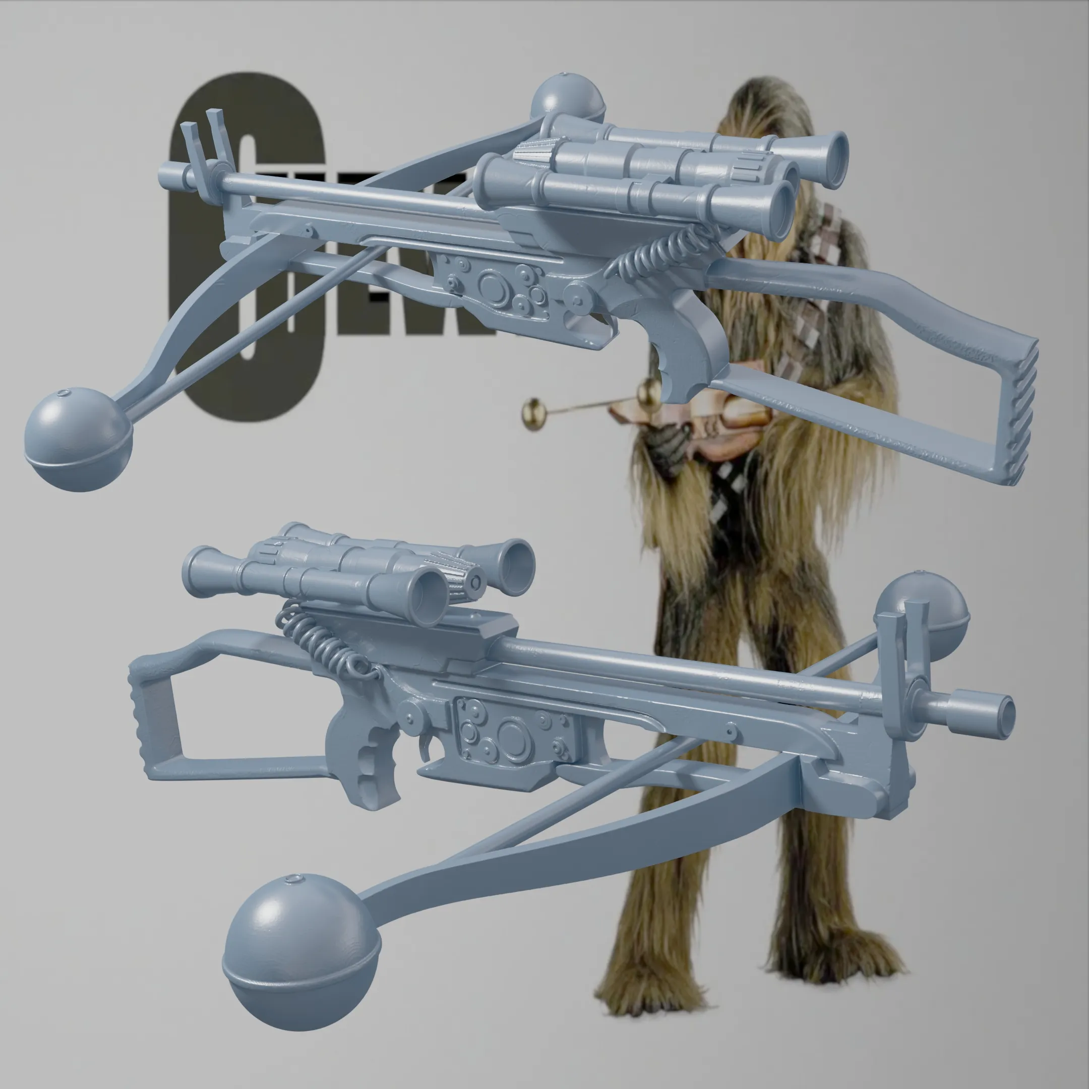 Chewbacca Crossbow Replica - Star Wars Fan Art