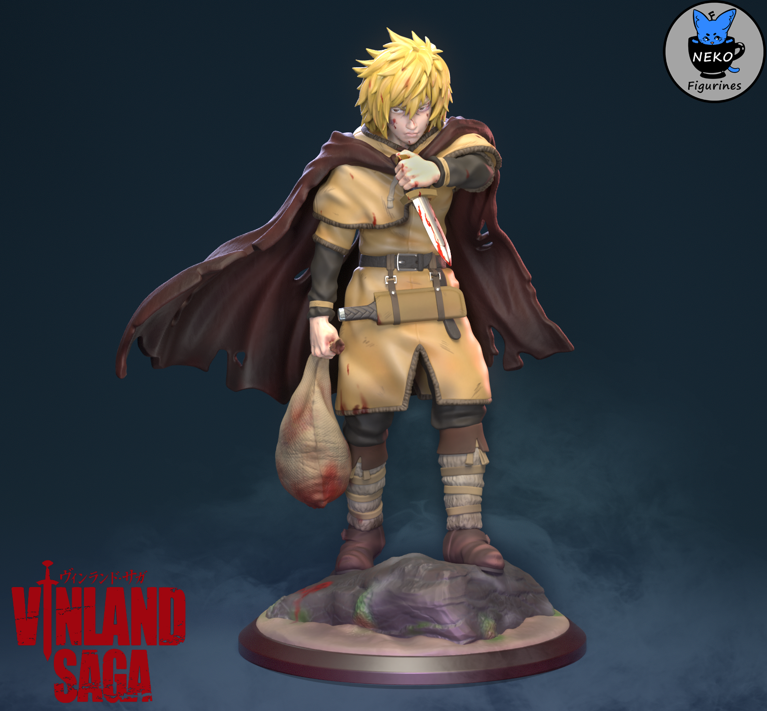 Thorfinn Karlsefni-Vinland Saga Anime Figurine STL