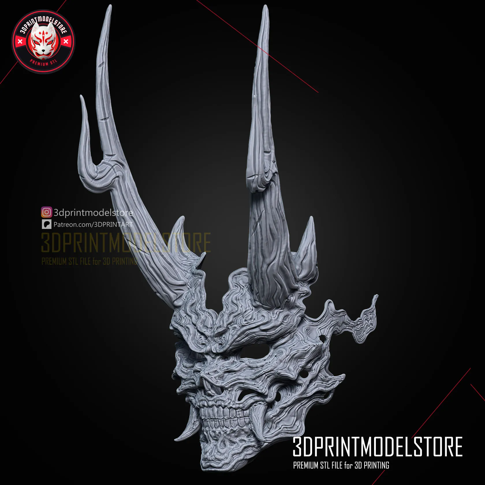Black Myth Wukong - Dreadfire Yaksha Mask - Premium STL