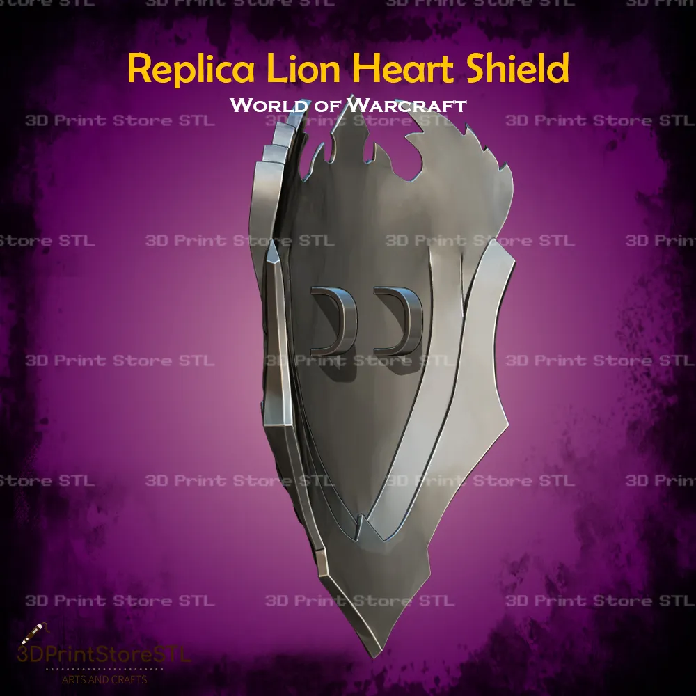Replica Lion Heart Shield Cosplay Warcraft - STL File