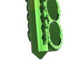 Brass knuckles for 2 fingers with a hammer-3