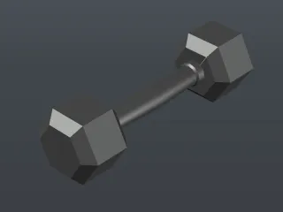 Hex Dumbbells (Ornament)