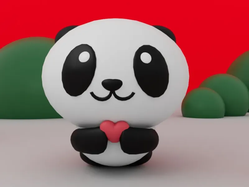 valentine panda