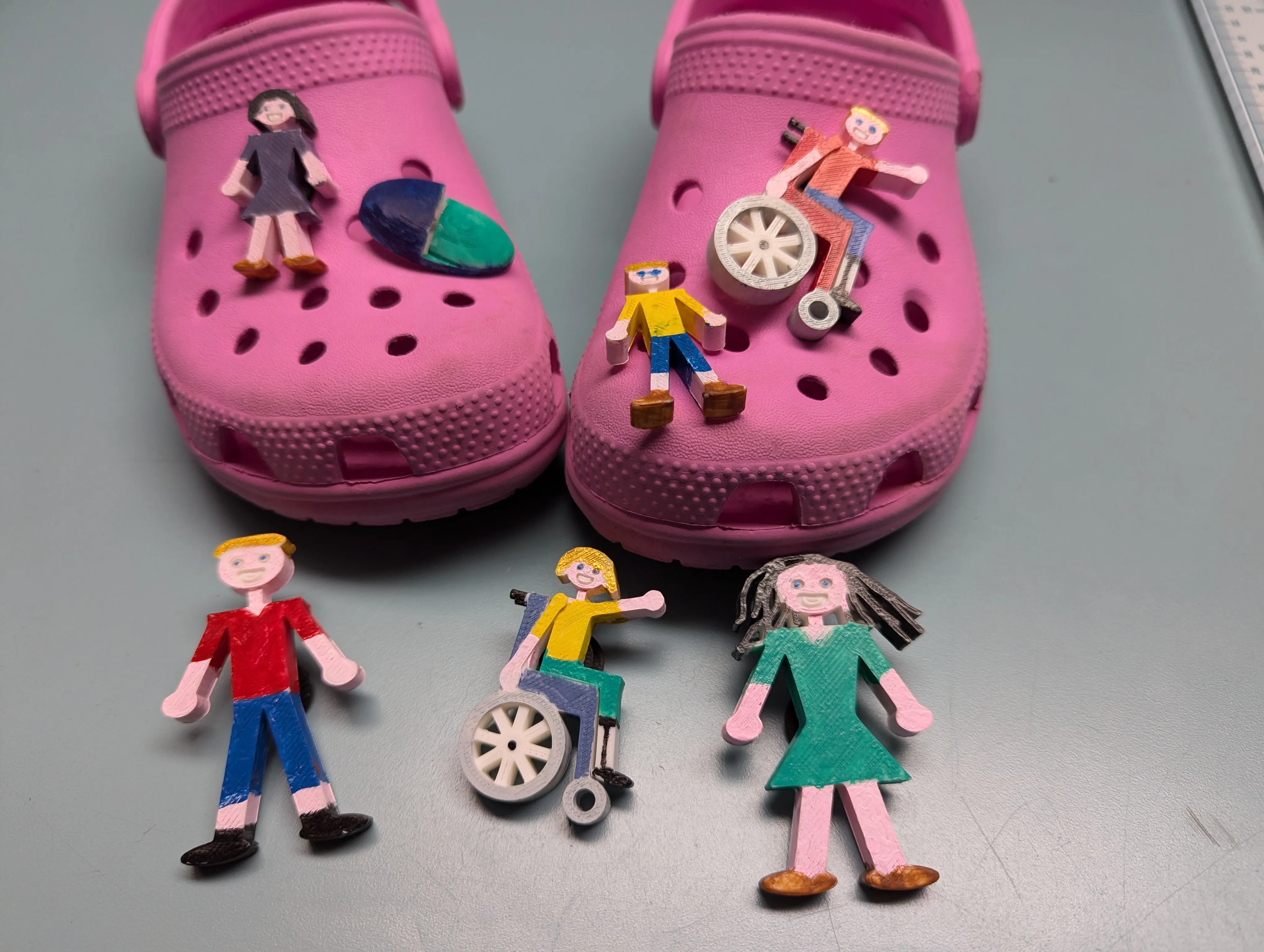Stick Family Shoe Charms for Crocs or Sneakers