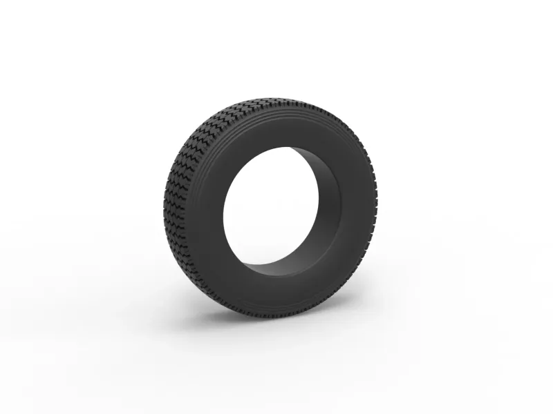 Semi truck tire 12 Scale 1:25