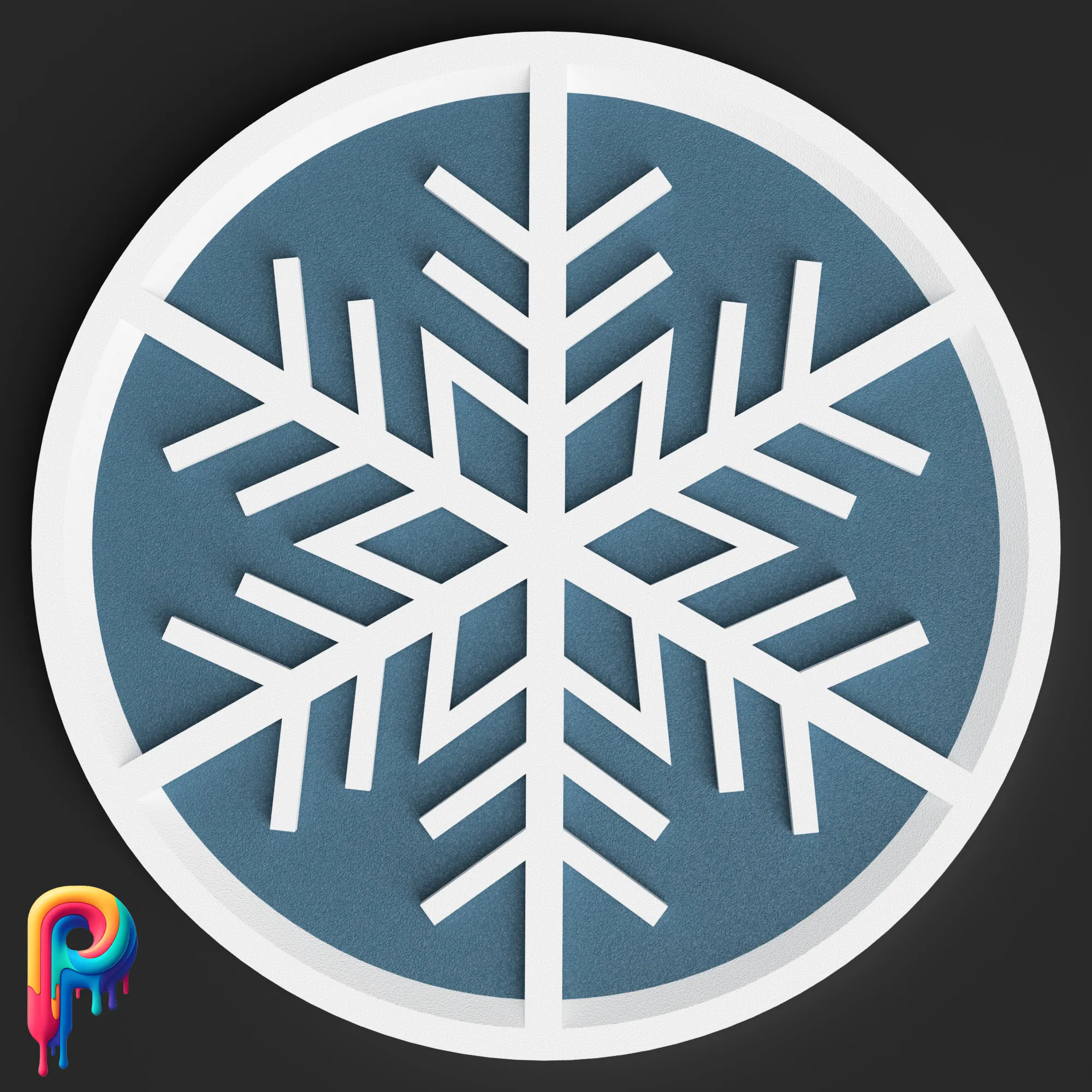 Snowflake Coasters by Polymeria