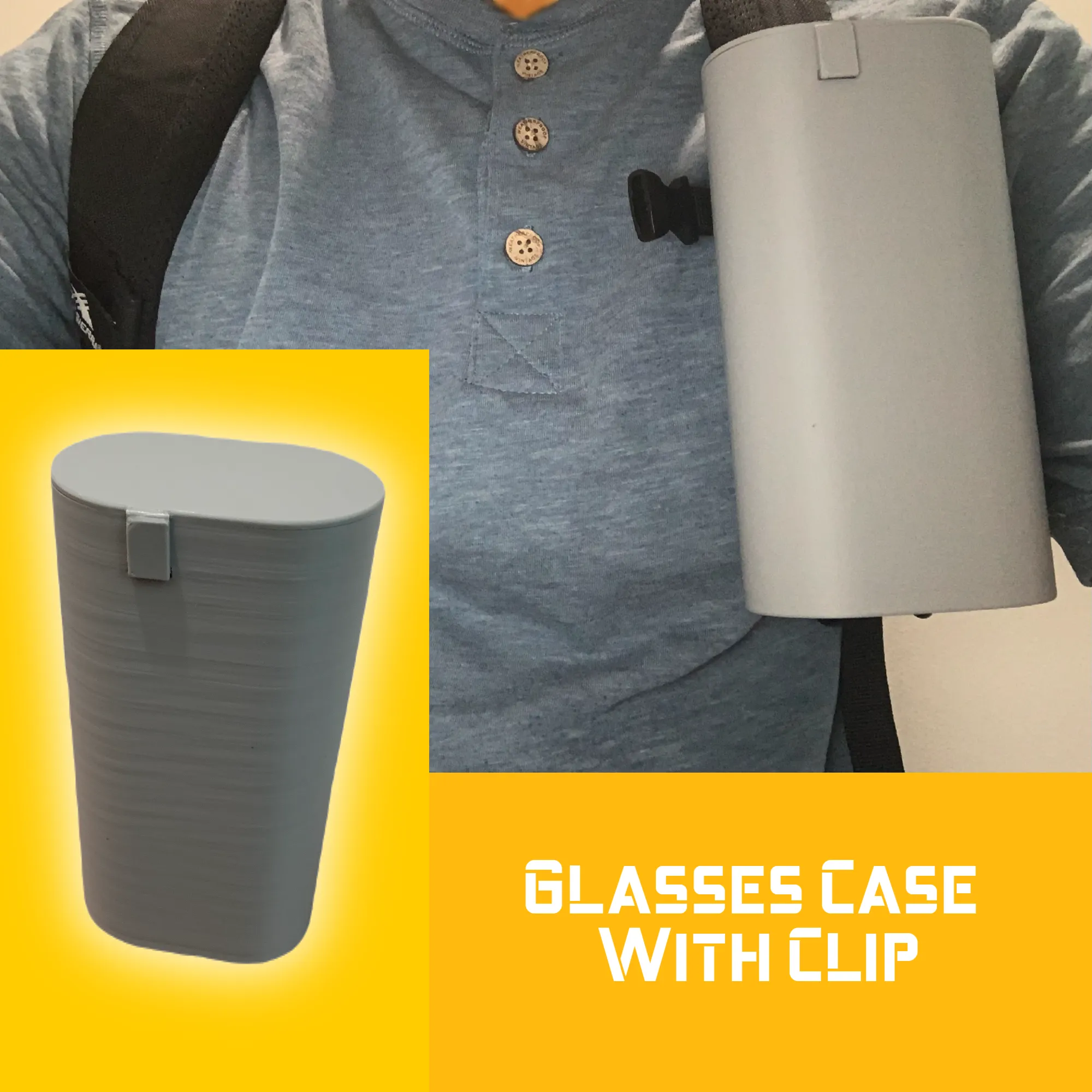 Glasses Case With Slide In Clip (Free Version)