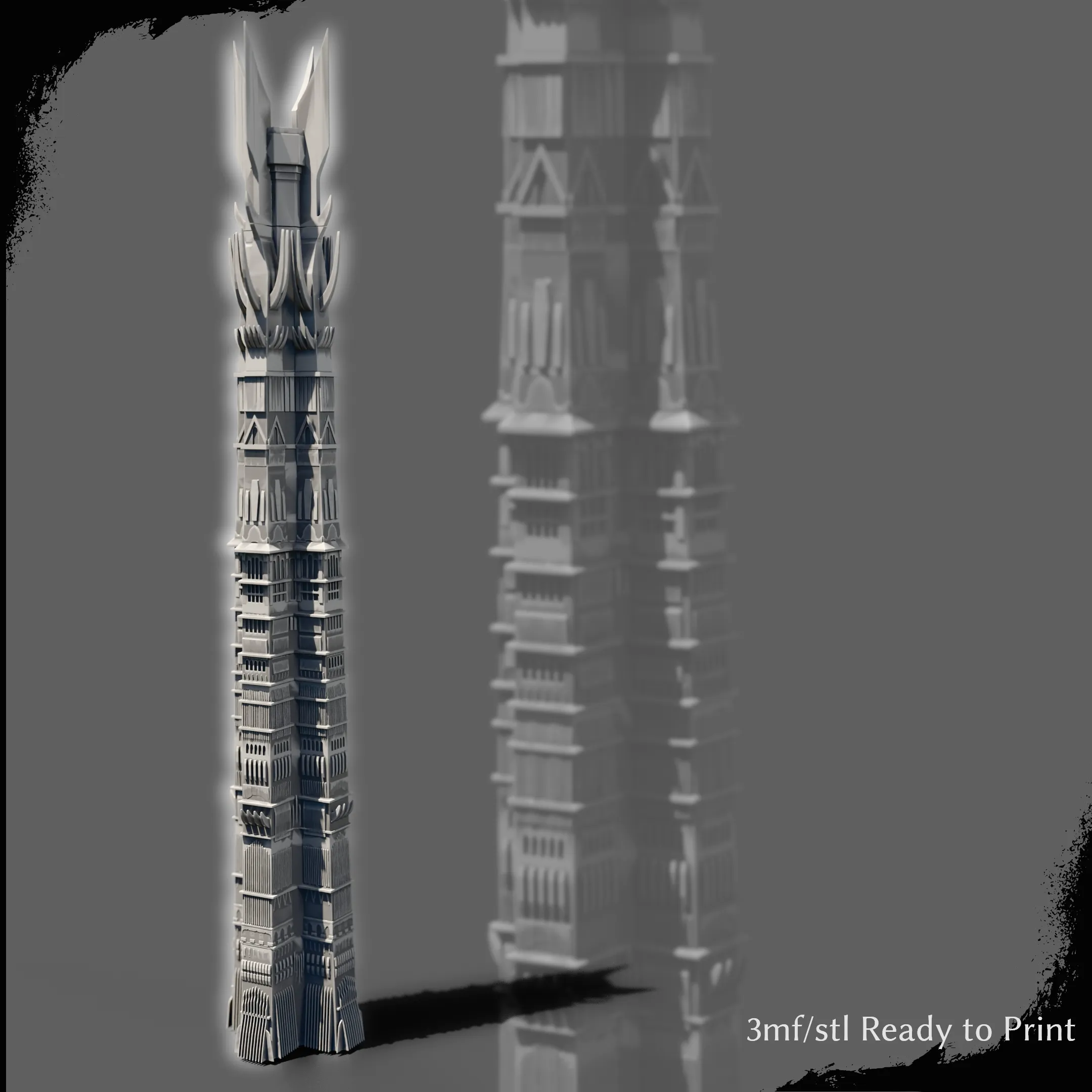 Orthanc Saruman Tower – Lord of the Rings Fan Art (Sliced Mo